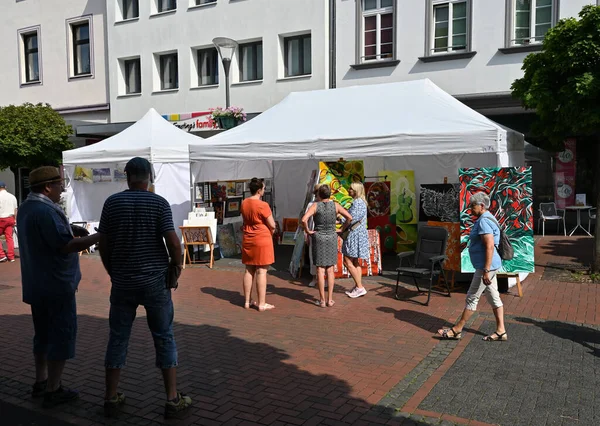 ヒルデン ドイツだ Hilden Artists Market 2023年6月 高品質の写真 — ストック写真