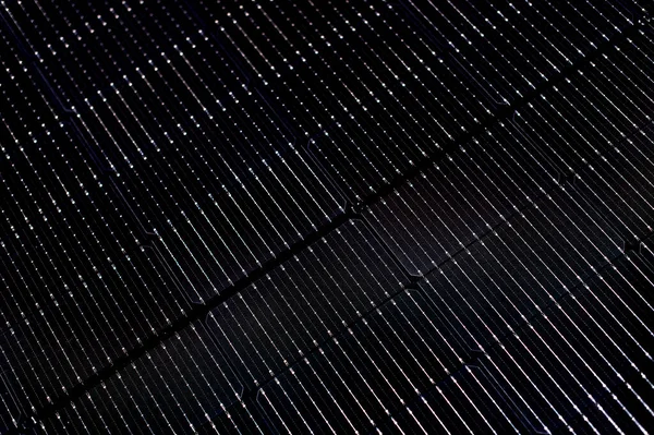 Fechar Textura Painel Solar Preto — Fotografia de Stock