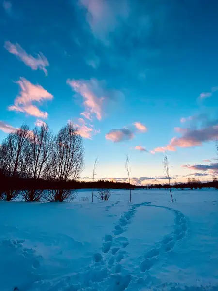 kışın güzel gün batımı