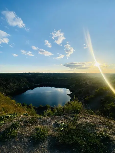Güzel gün batımı manzarası