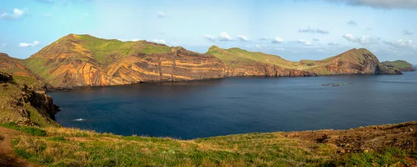 Panoramautsikt Över Ponta Sao Lourenco Madeiras Östkust Portugal Solig Vinterdag — Stockfoto