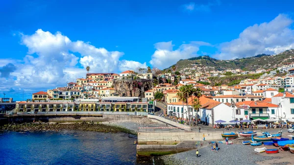 Utsikt Över Camara Lobos Centrum Madeira Portugal Solig Vinterdag Februari — Stockfoto