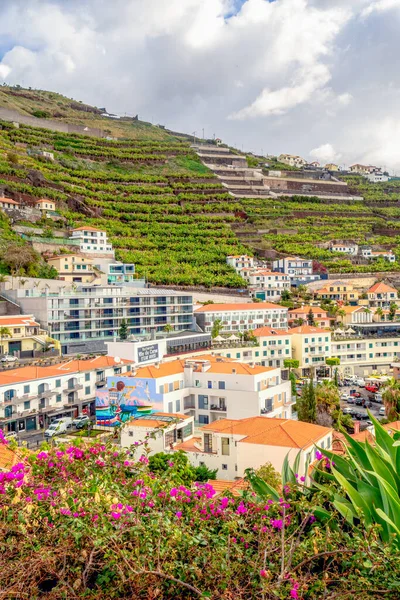 Utsikt Över Camara Lobos Centrum Madeira Portugal Solig Vinterdag Februari — Stockfoto