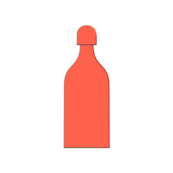 Flasche Tequila Tolles Design Für Jeden Zweck Flacher Stil Farbform — Stockvektor