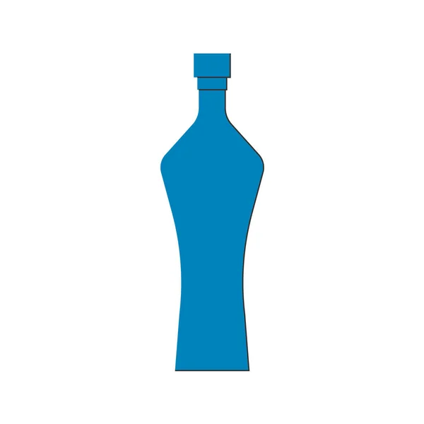 Flaska Med Shnapps Bra Design För Alla Ändamål Platt Stil — Stock vektor