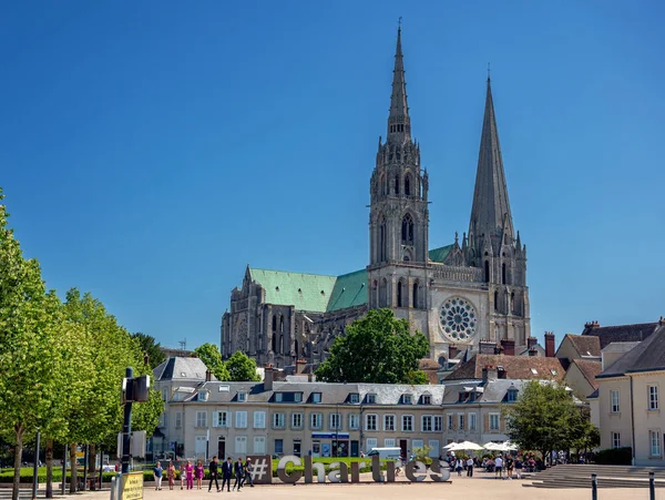 Célèbre Cathédrale Gothique Notre Dame Chartres Dans Région Centre Val — Photo