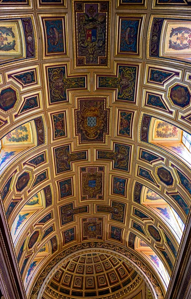 Ceiling Cathedral Saint Pierre Capital City Brittany Rennes France — Stock Photo, Image