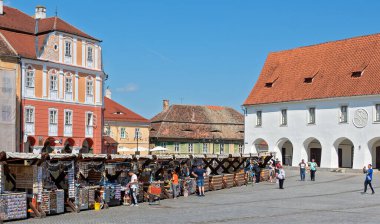 Romanya 'nın Sibiu (Hermannstadt) kentindeki 