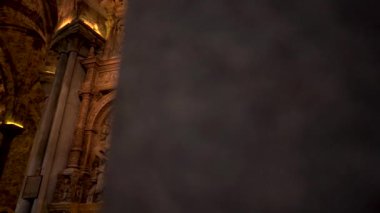 Avila, ortaçağ Avrupa kenti, Castilla y Leon, İspanya.