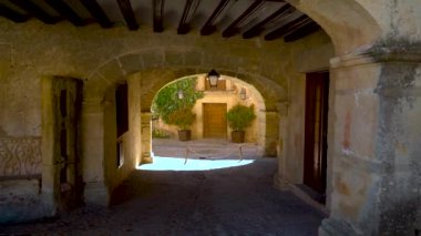 Ortaçağ Pedraza kasabası, Segovia, Castilla y Leon, İspanya, Avrupa.