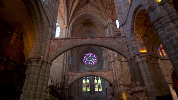 Ávila Ciudad Medieval Europea Castilla León España — Vídeo de stock