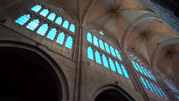 Avila Ortaçağ Avrupa Kenti Castilla Leon Spanya — Stok video