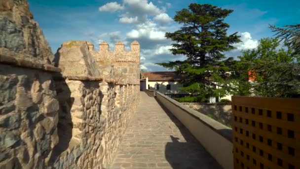 Avila Středověké Evropské Město Kastilie Leónu Španělsko — Stock video