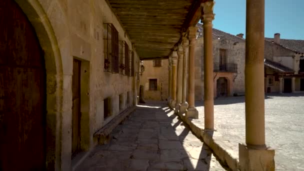 Średniowieczne Miasto Pedraza Segovia Kastylia Leon Hiszpania Europa — Wideo stockowe