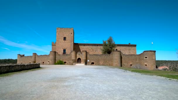 Ortaçağ Pedraza Kasabası Segovia Castilla Leon Spanya Avrupa — Stok video