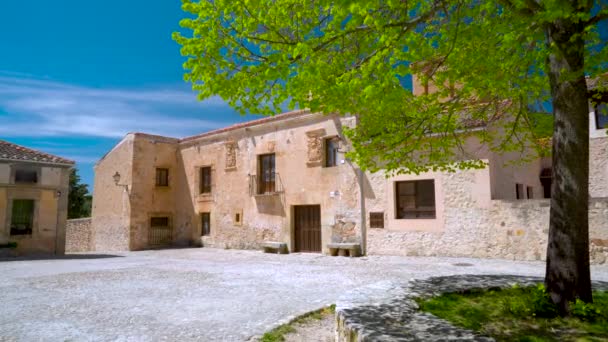 中世の町ペドラサ セゴビア カスティーリャ レオン州 スペイン ヨーロッパ — ストック動画