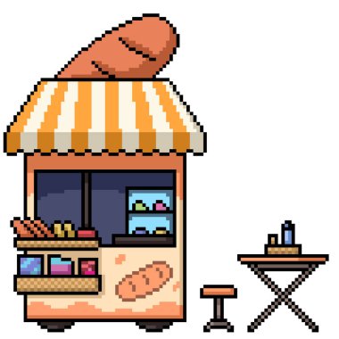 küçük fırın kabininin piksel sanatı