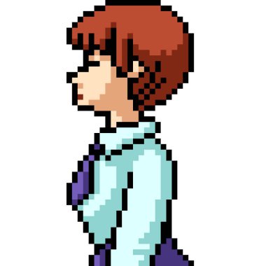 Piksel kadın üniforması sanatı