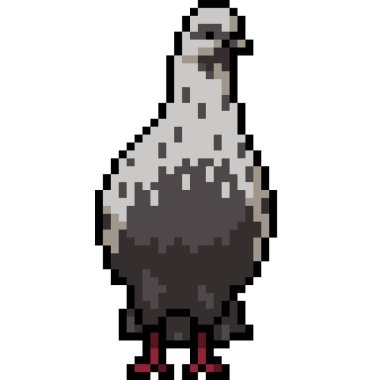 beyaz güvercin standının piksel sanatı