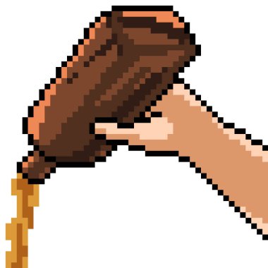 pixel art of alcohol drink party