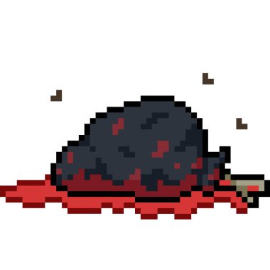 pixel art of corpse bag murder