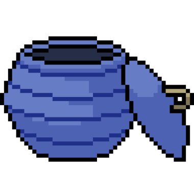 mavi kavanozun piksel sanatı açık