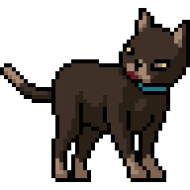 pixel art of small pet cat