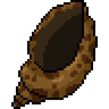 pixel art of clam shell hollow