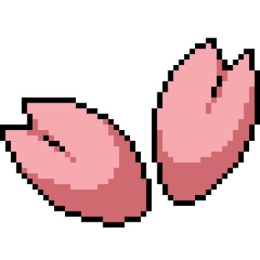 pixel art of cherry blossom pink