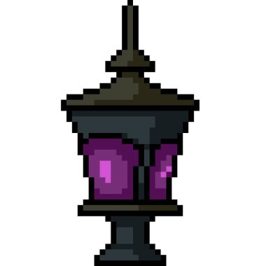 Gizemli mor sağ piksel sanatı