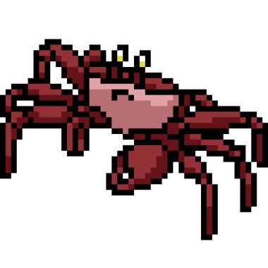 Kızıl deniz yengecinin piksel sanatı