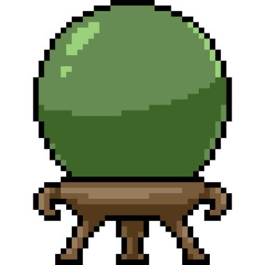 piksel sanatı yeşil cam küre