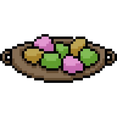 Tatlı un atıştırmalığının piksel sanatı