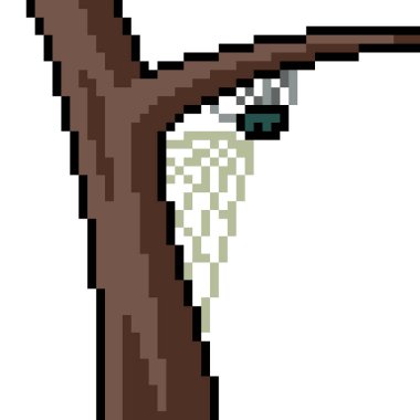 Örümcek ağı piksel sanatı