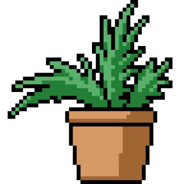 ev bitkisi otunun piksel sanatı