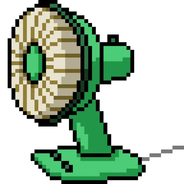Pixel Art Small Electric Fan — Stock Vector
