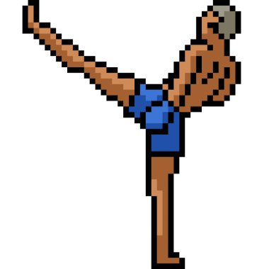 piksel sanatı Muay Thai tekmesi