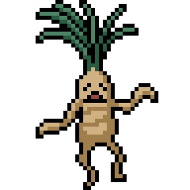 Mandreak bitki fantezisinin piksel sanatı