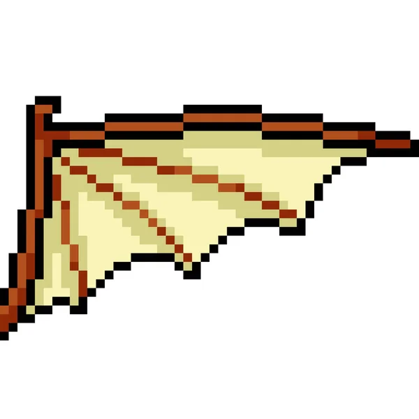 Pixel Umění Démona Bat Křídlo — Stockový vektor