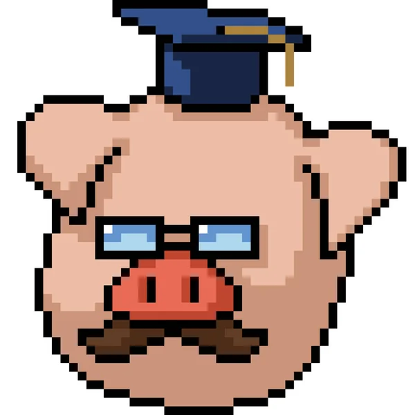 Pig Art Pig Digital Doctor — стоковый вектор