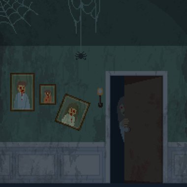 Piksel hayaletli ev sanatı