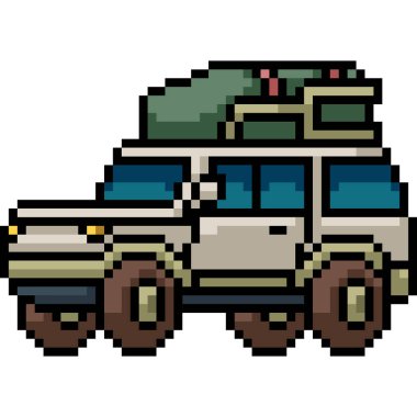 piknik minibüsünün piksel sanatı