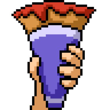 pixel sanat krep atıştırmalık yemeği