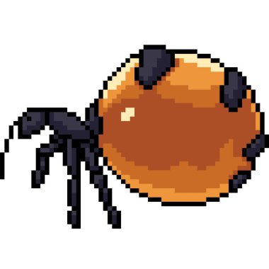 Zor iş karınca piksel sanatı izole arkaplan