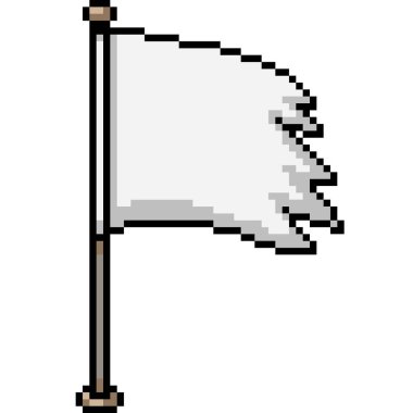 Yıpranmış bayrak boş arkaplan piksel sanatı