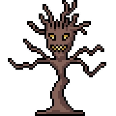 Ölü ağaç canavarının piksel sanatı