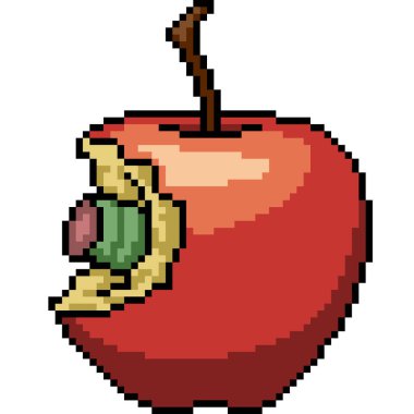 Armut solucanı ısırığı piksel sanatı