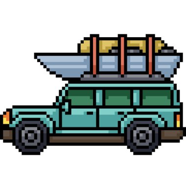 Aile piknik minibüsünün piknik sanatı izole edilmiş arka plan