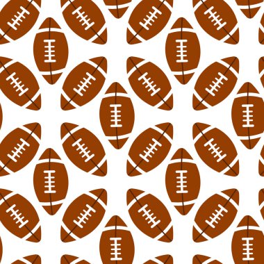 Beyaz arka planda izole edilmiş Amerikan futbol topu. Vektör rugby sportif illüstrasyon.