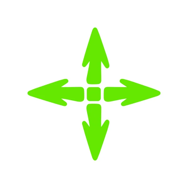 Einfaches Doodle Pfeil Symbol Isoliert Auf Weißem Hintergrund Webspiel Cursor — Stockvektor